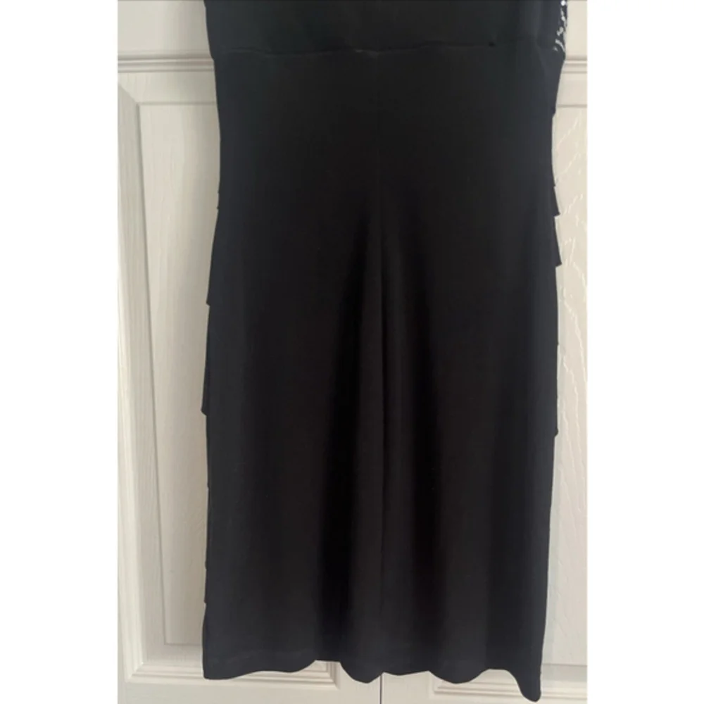 B. Smart Juniors‎ Sleeveless Black Plunge Bodycon Sequin Cocktail Dress Sz Small